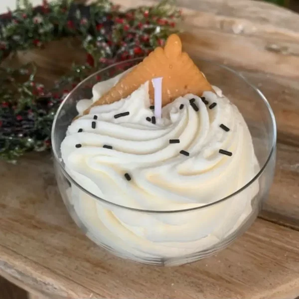 Bougie Verrine Chantilly Petit Beurre