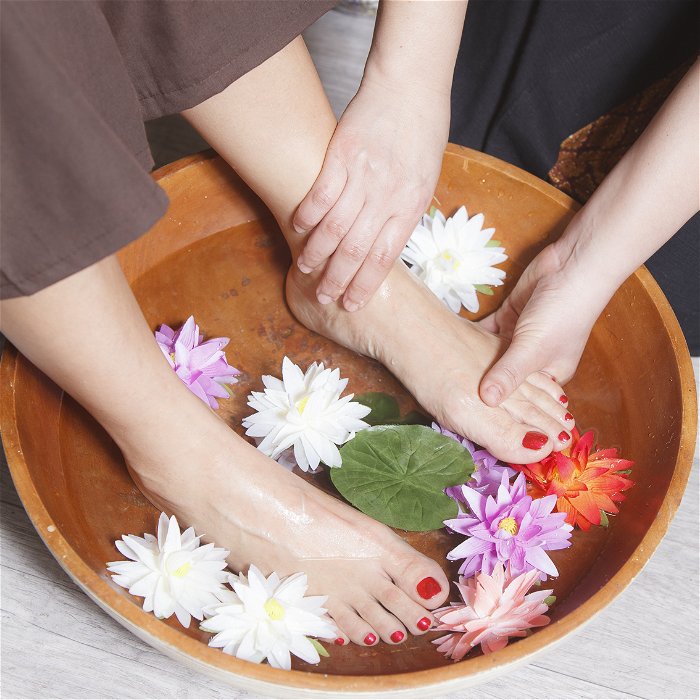 Massage détente expresse des pieds