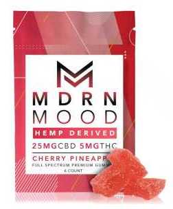 MDRN MOOD 6 Gummies (5mg THC) goût Cherry Pineapple