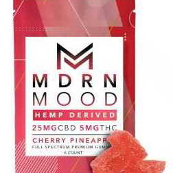 MDRN MOOD 6 Gummies (5mg THC) goût Cherry Pineapple
