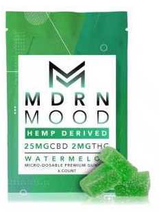 MDRN MOOD 6 Gummies (2mg THC) goût Watermelon