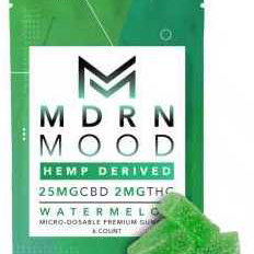 MDRN MOOD 6 Gummies (2mg THC) goût Watermelon