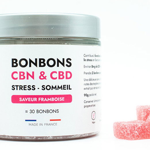 Nobilis 30 Bonbons (8mg CBD + 2mg CBN) goût Framboise