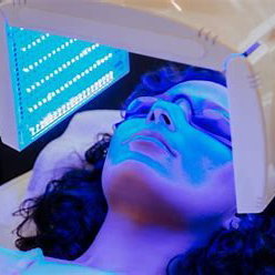 Masque sous lampe biofoton