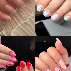 French / babyboomer / Nail Art Leger
