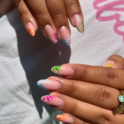 Comblage gel sur ongles naturels