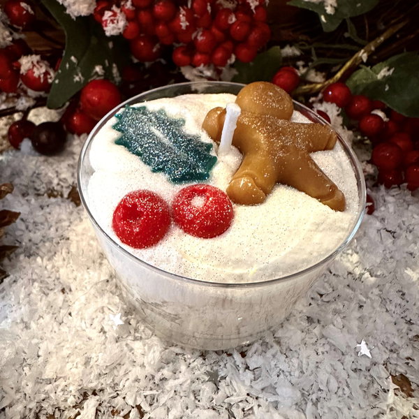 Bougie Petite Verrine Biscuit de Noël