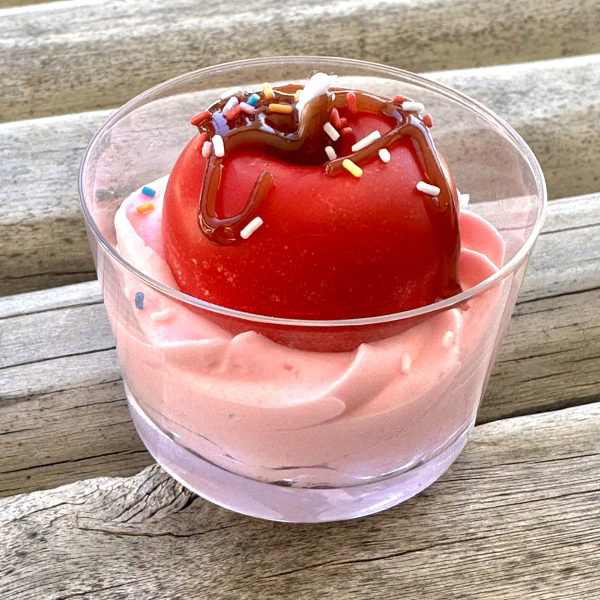 Bougie mini verrine Pomme d'Amour