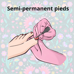 Pose de Semi- permanent Pieds