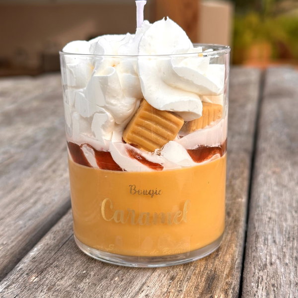 Bougie chantilly Caramel