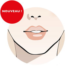 Pigmentation bouche contour  + voile