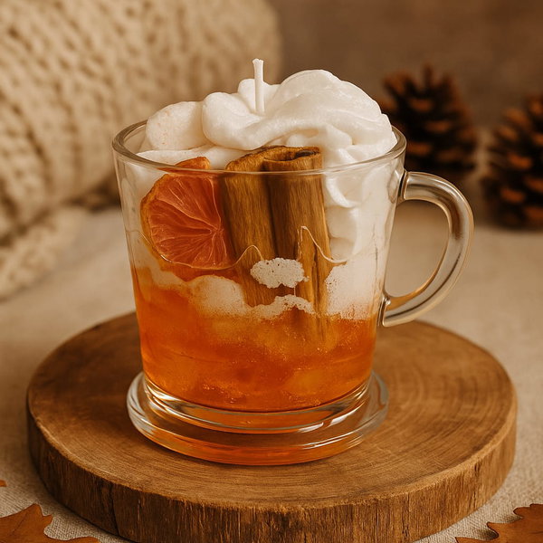 Bougie tasse Canelle Orange