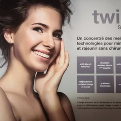 SOIN TENSEUR - Twin  petite zone ( double menton -  ventre - genoux )