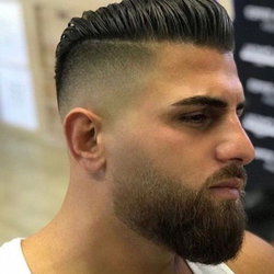 Coupe dégradée et Barbe Longue