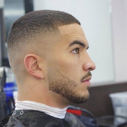 Coupe Dégradée barbe courte