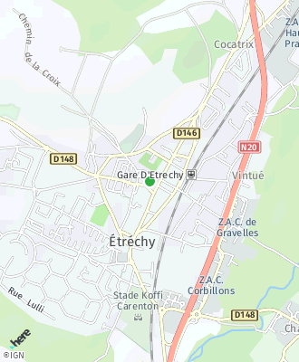 Plan d'accés Mairie d'Étréchy