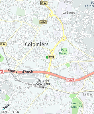 Plan d'accés MAIRIE de COLOMIERS - Démarches URBANISME