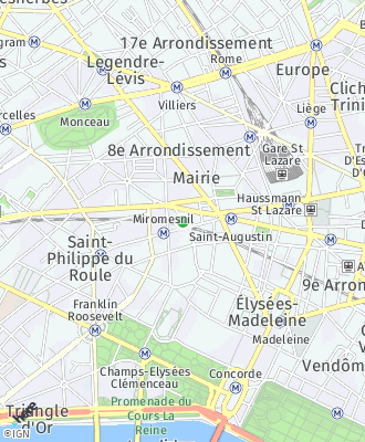 Plan d'accés Nails Paris Elysees