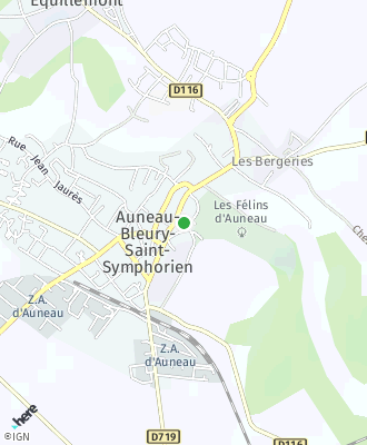 Plan d'accés Mairie | Auneau-Bleury-Saint-Symphorien