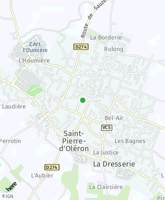 Plan d'accés Mairie de Saint-Pierre d'Oléron