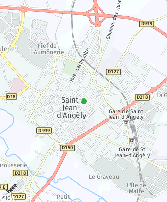 Plan d'accés MAIRIE DE SAINT-JEAN D'ANGELY