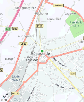 Plan d'accés Mairie de Caussade