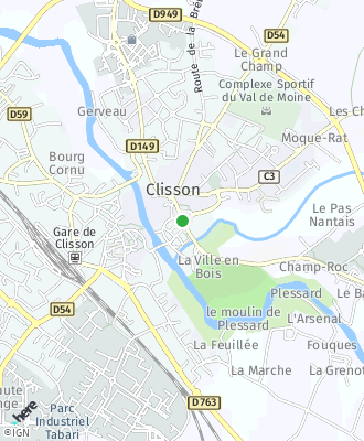 Plan d'accés Mairie de Clisson