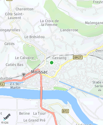 Plan d'accés Mairie de Moissac - Pôle Enfance Jeunesse