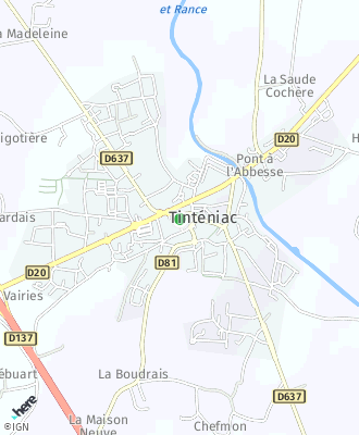 Plan d'accés MAIRIE DE TINTENIAC