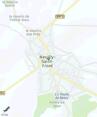 Plan d'accés MAIRIE DE NEUILLY SAINT FRONT